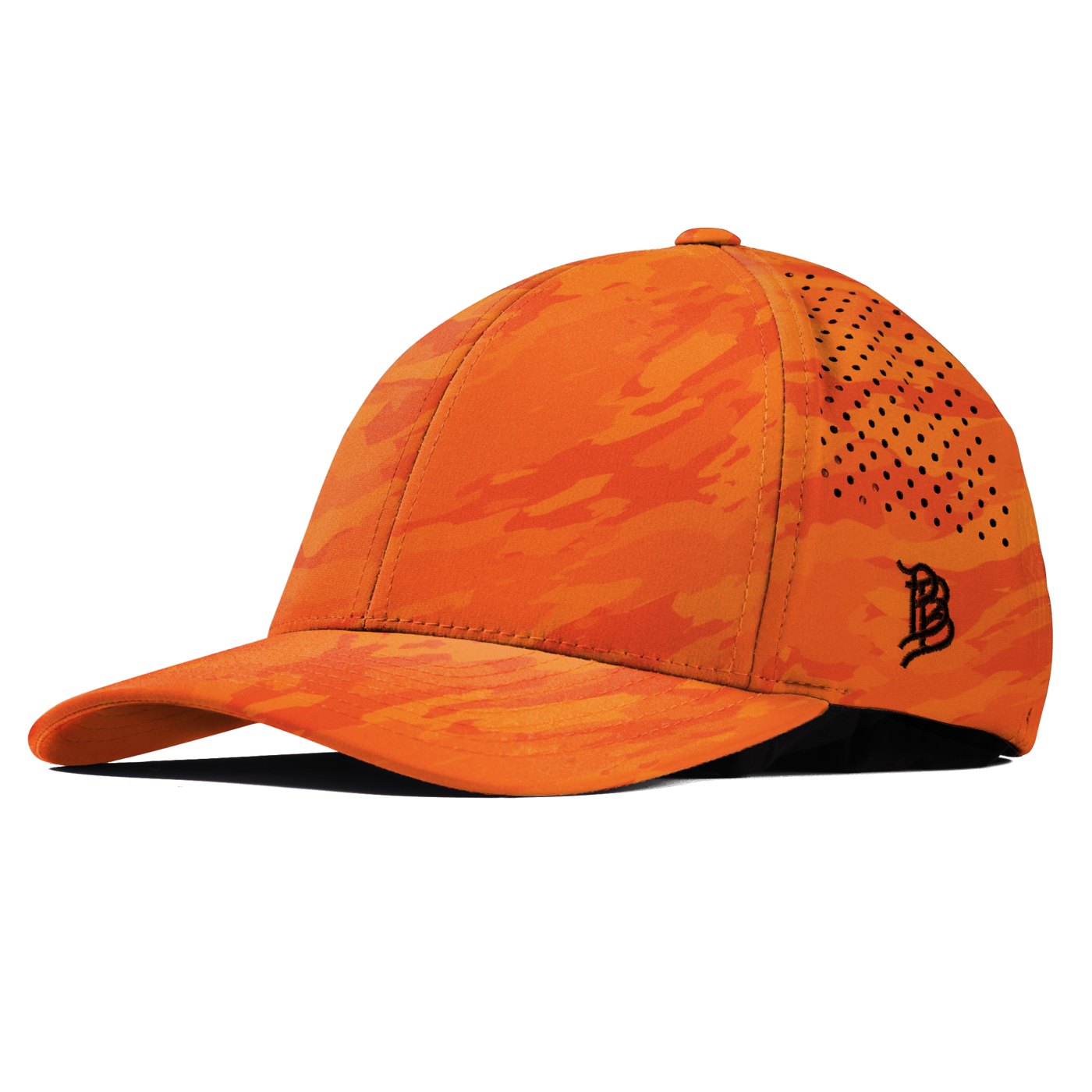 Branded Bills Bare Curved Performance in Blaze Orange Camo