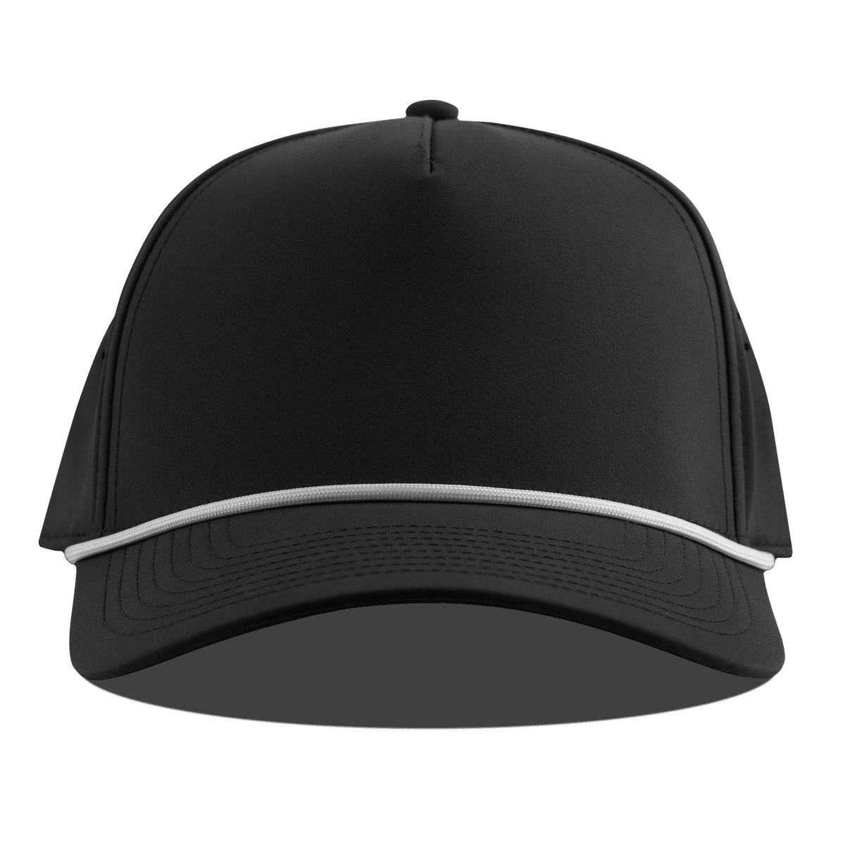 Branded Bills Bare Curved 5 Panel Rope in Black