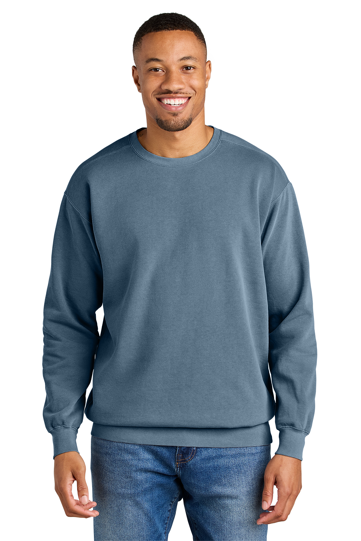 Comfort Colors Ring Spun Crewneck Sweatshirt in Blue Jean