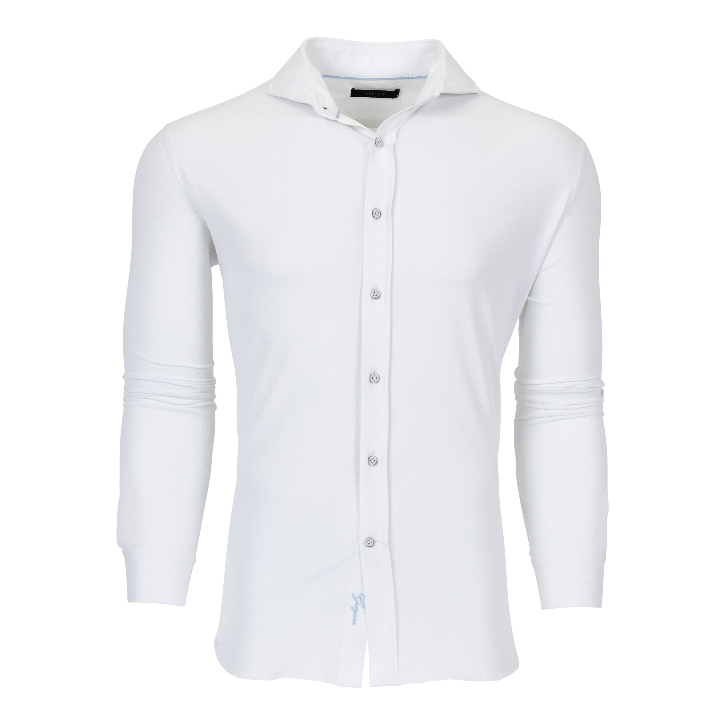 Greyson Omaha Pique Dress Shirt in Falcon