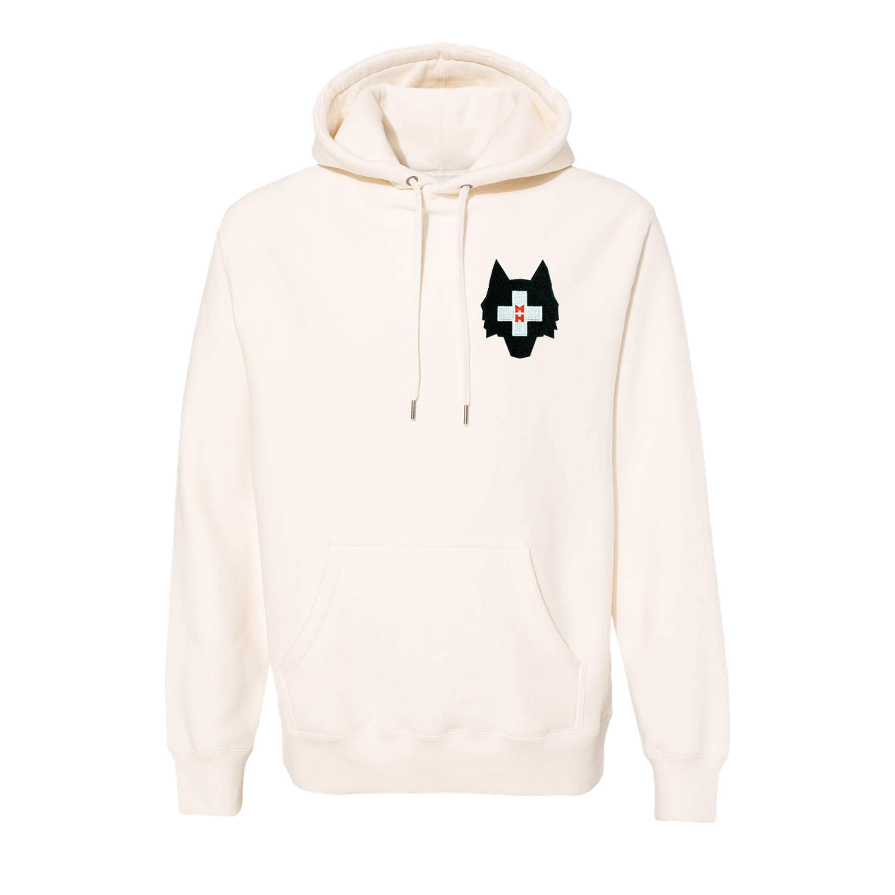 Greyson Spirit Wolf Fireside Hoodie in Stone