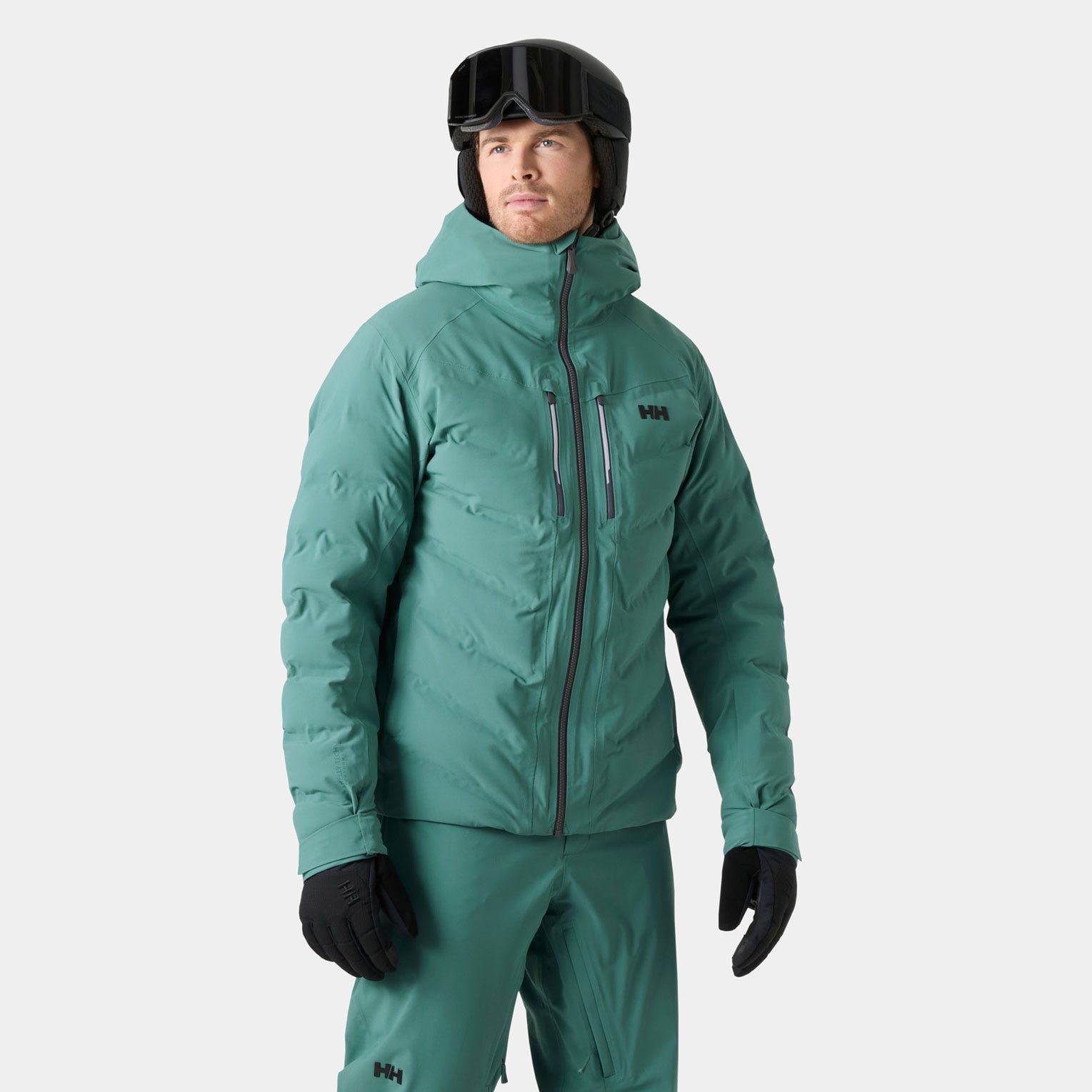 Helly Hansen Alpha Puffy Ski Jacket in Dark Blue