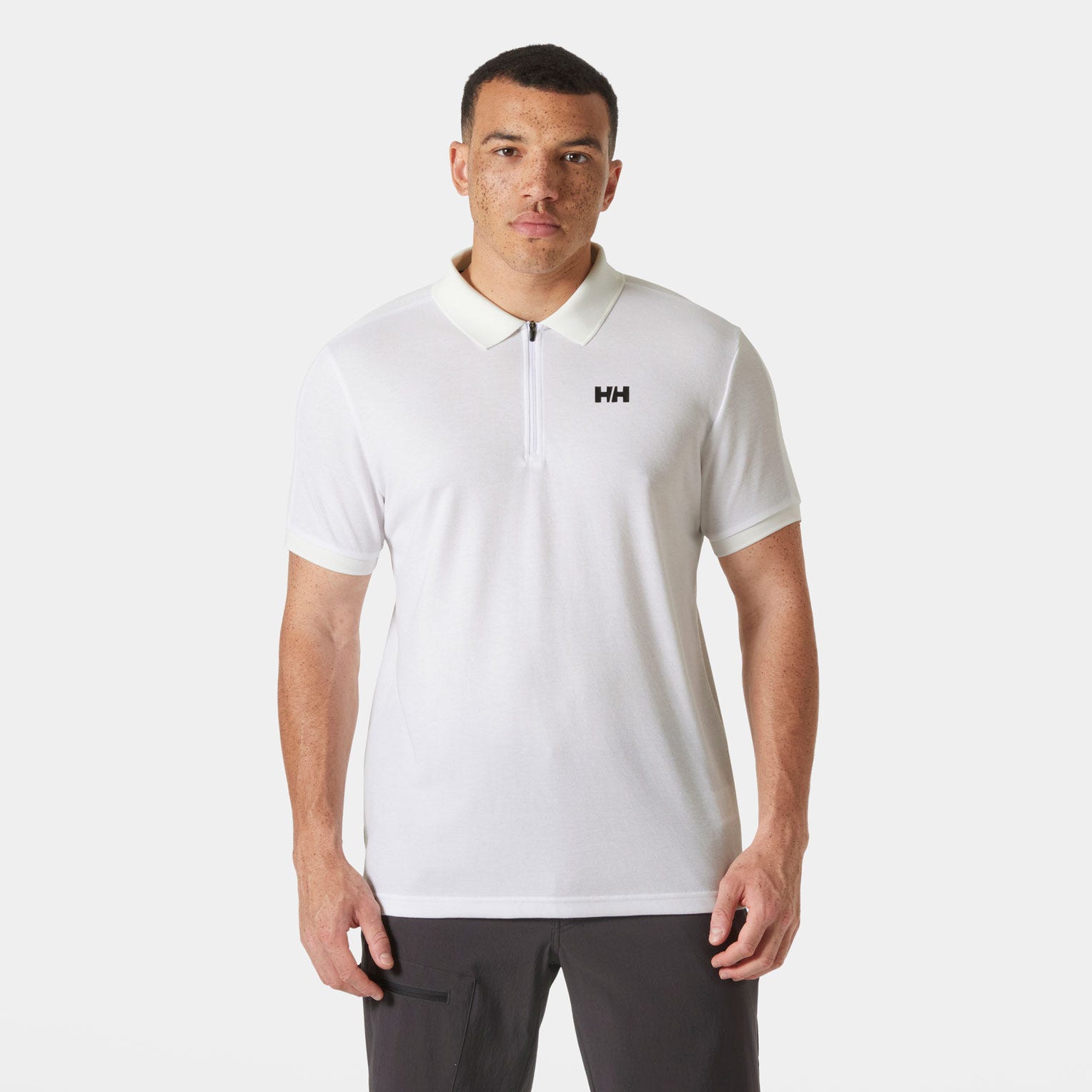 Helly Hansen HP Half-Zip Polo in Cyan