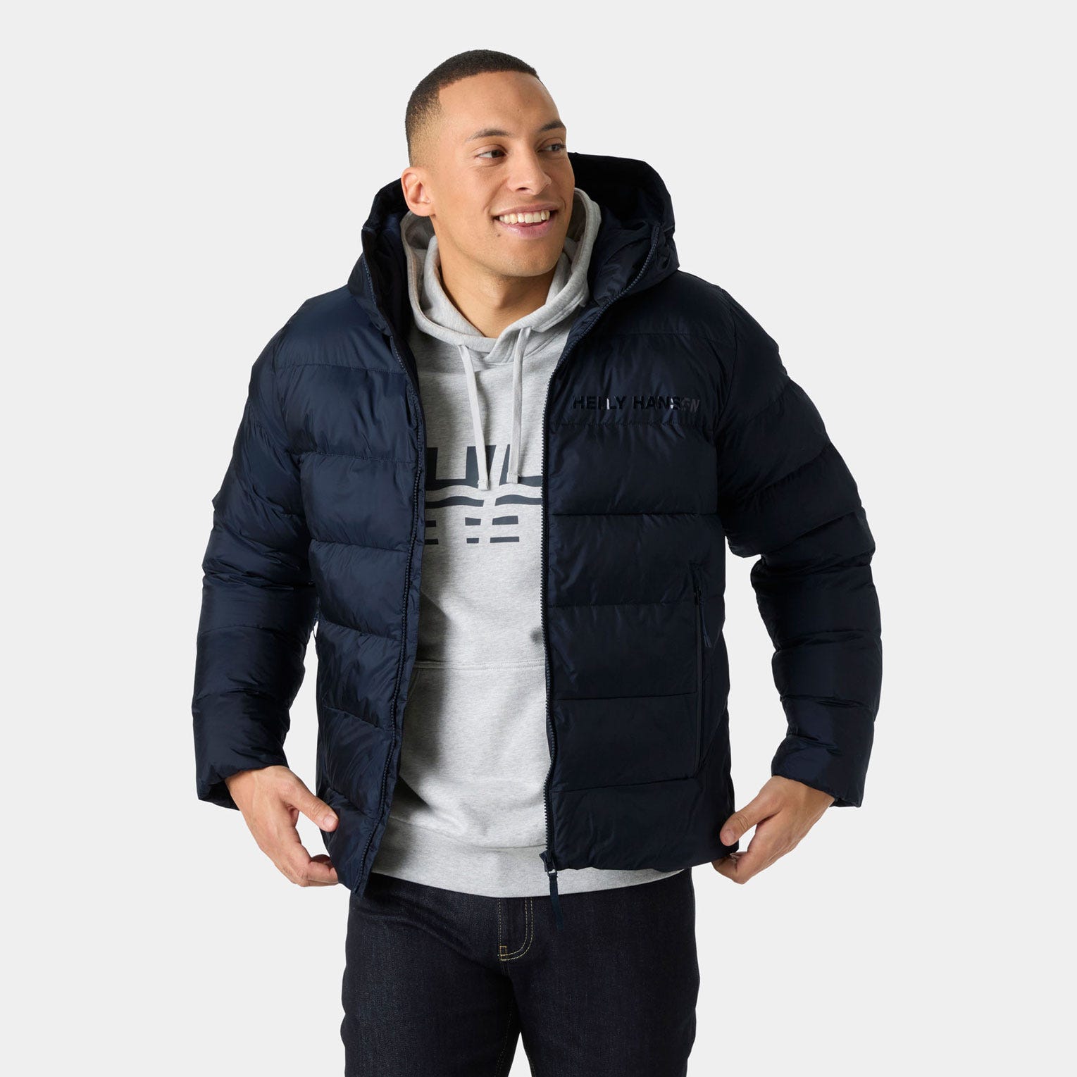 Helly Hansen Stride Puffy Jacket in Flipper Grey