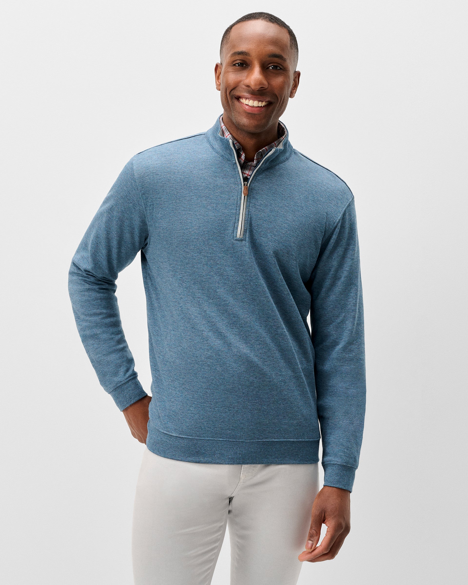 Johnnie-O Sully 1/4 Zip Pullover in Bayou