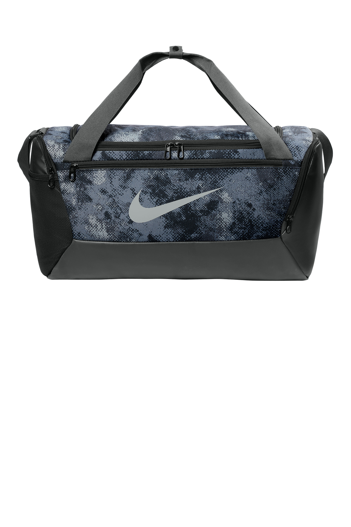 Nike Brasilia Camo Duffel in Iron Grey
