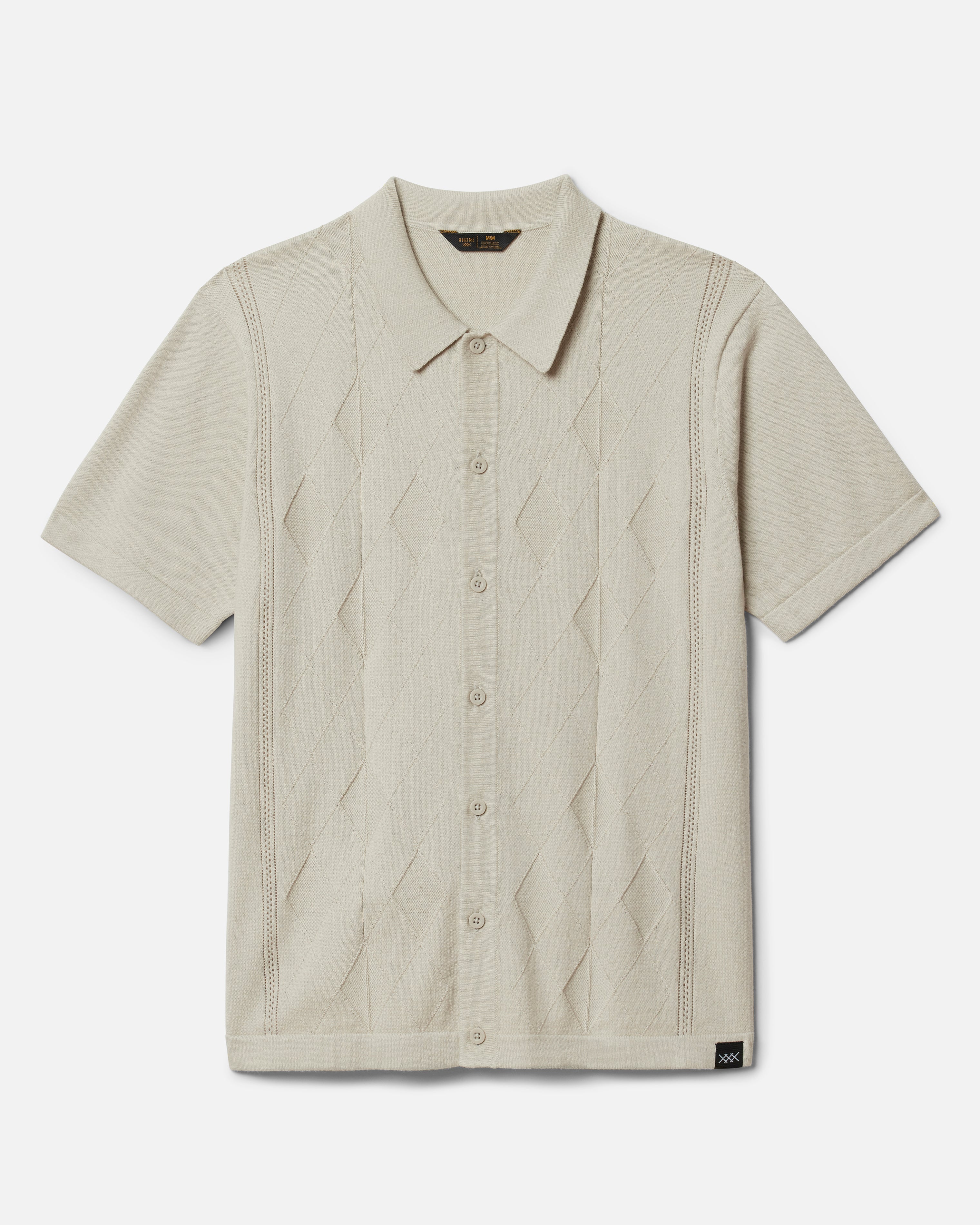 Rhone Bello Sweater Polo in Stormy Sea Green
