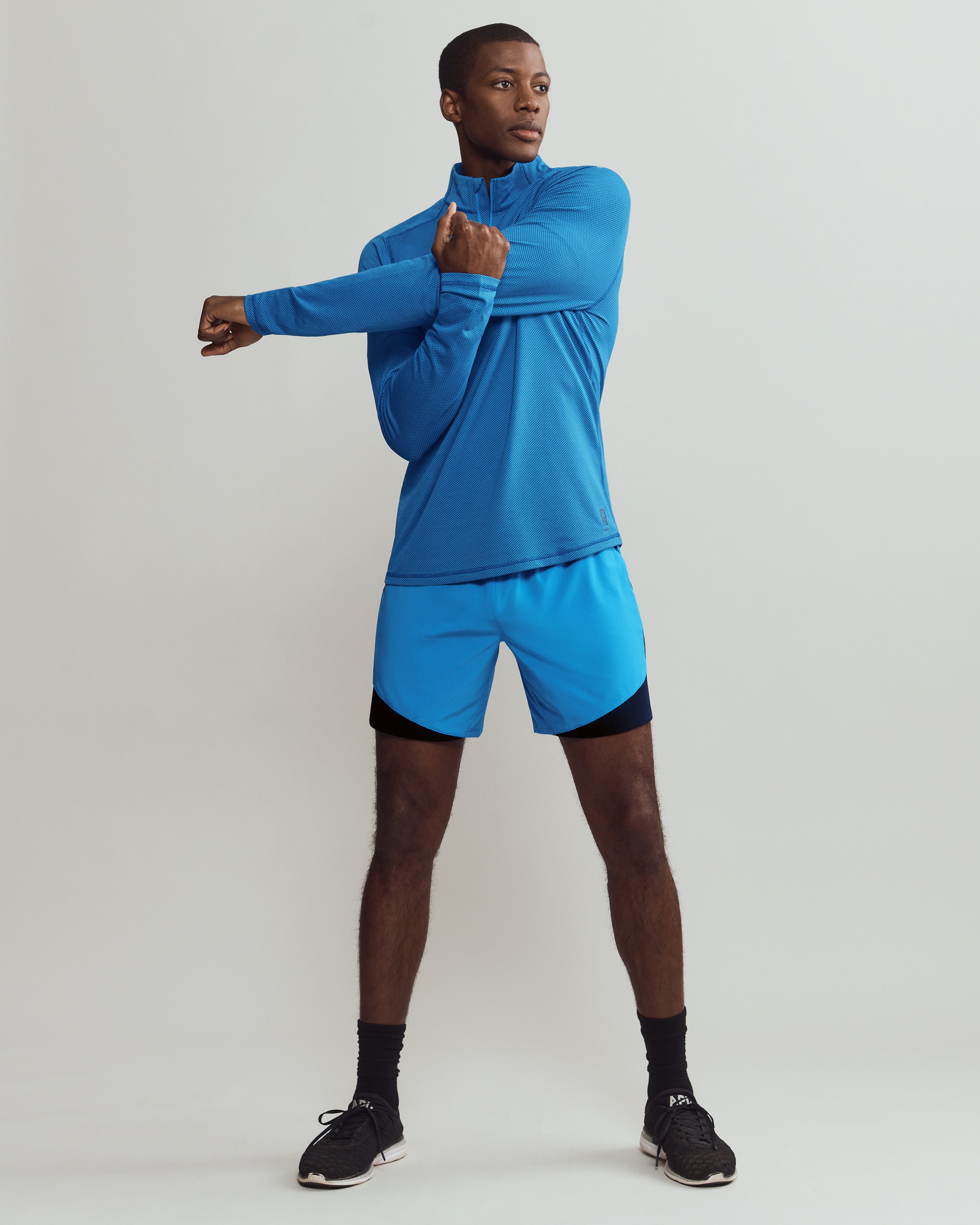 Rhone Glacier 1/4 Zip in Super Sonic Blue