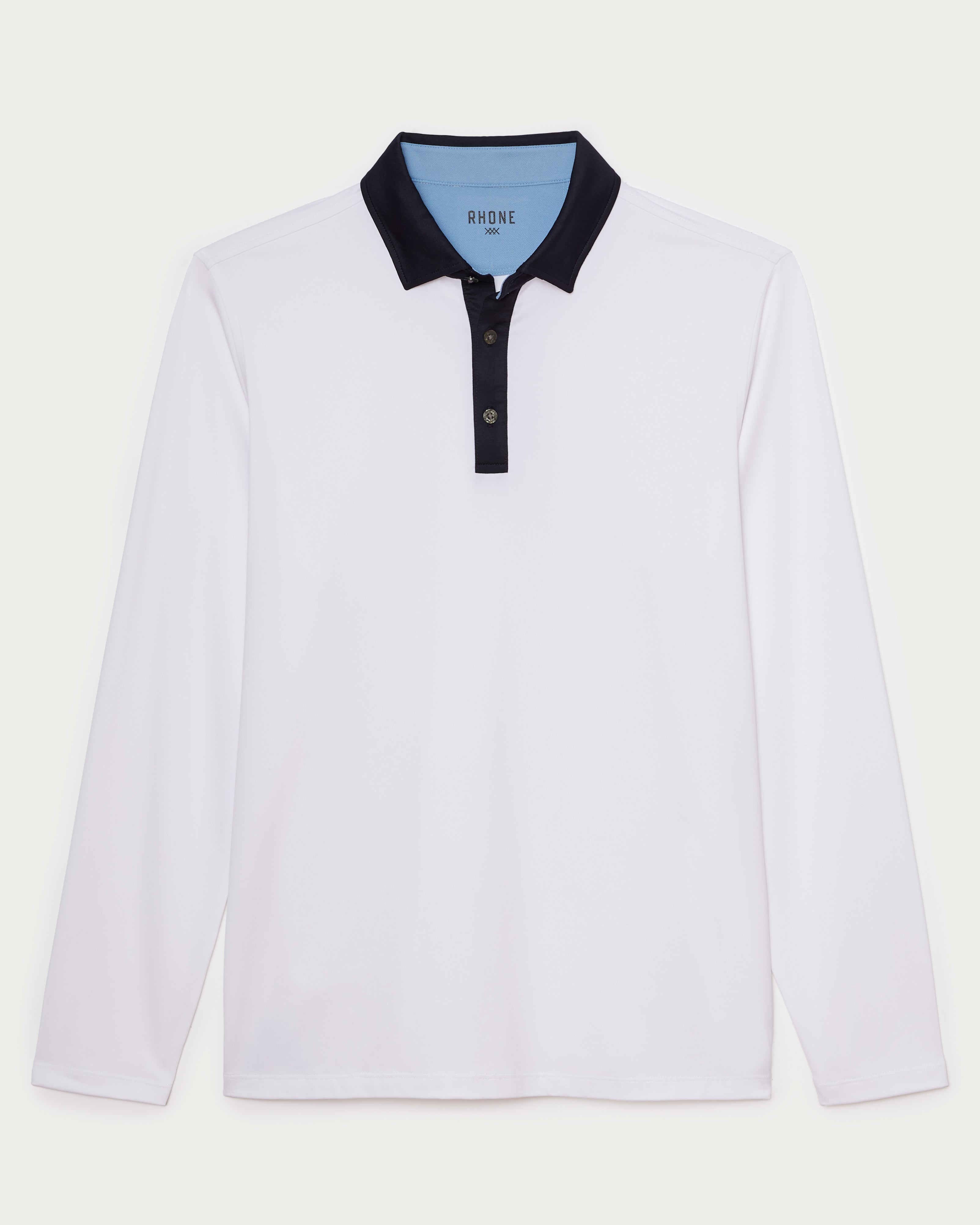 Rhone Golf Sport Long Sleeve Polo in Shadow Plum