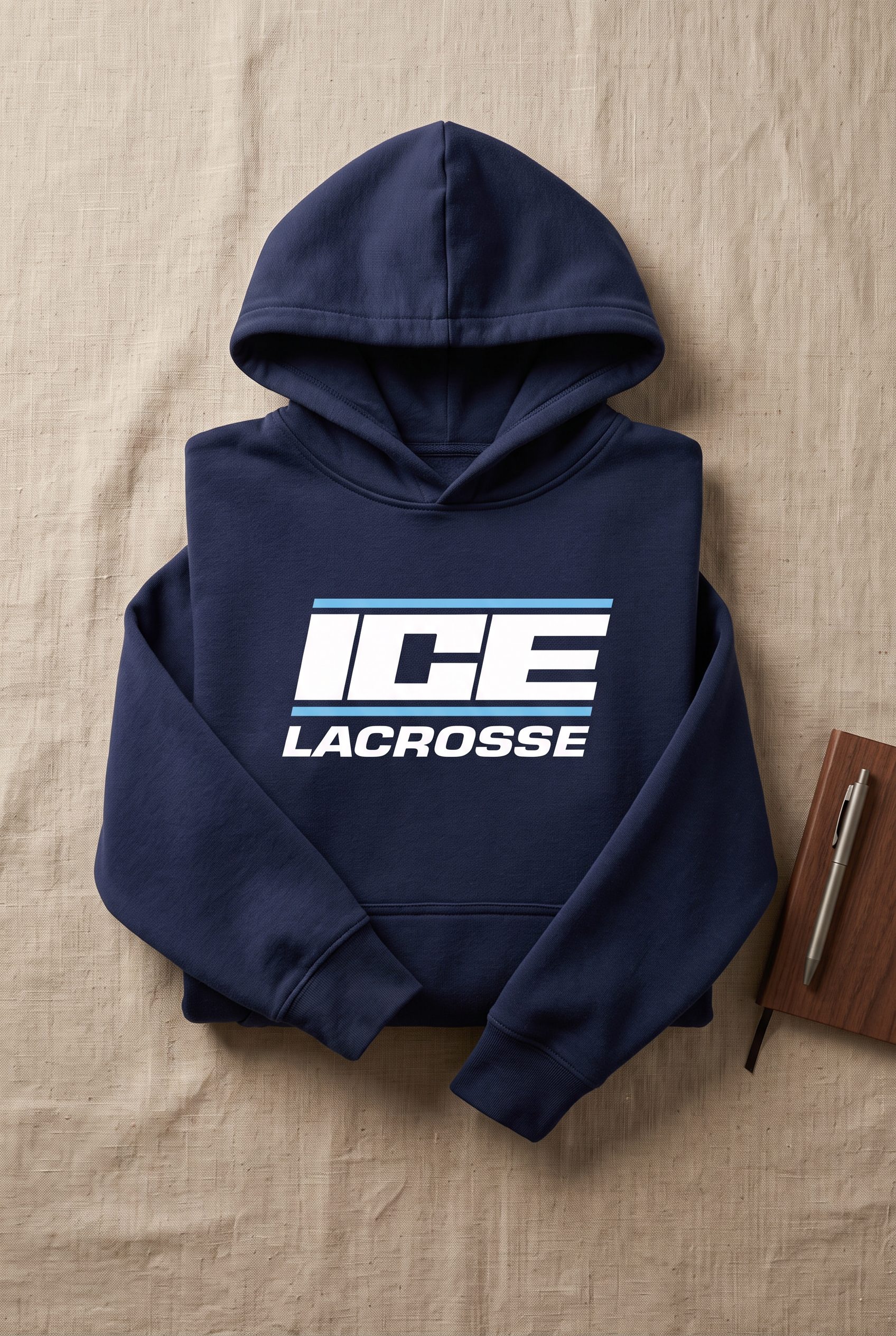 ICE Lacrosse player warm-up hoodie